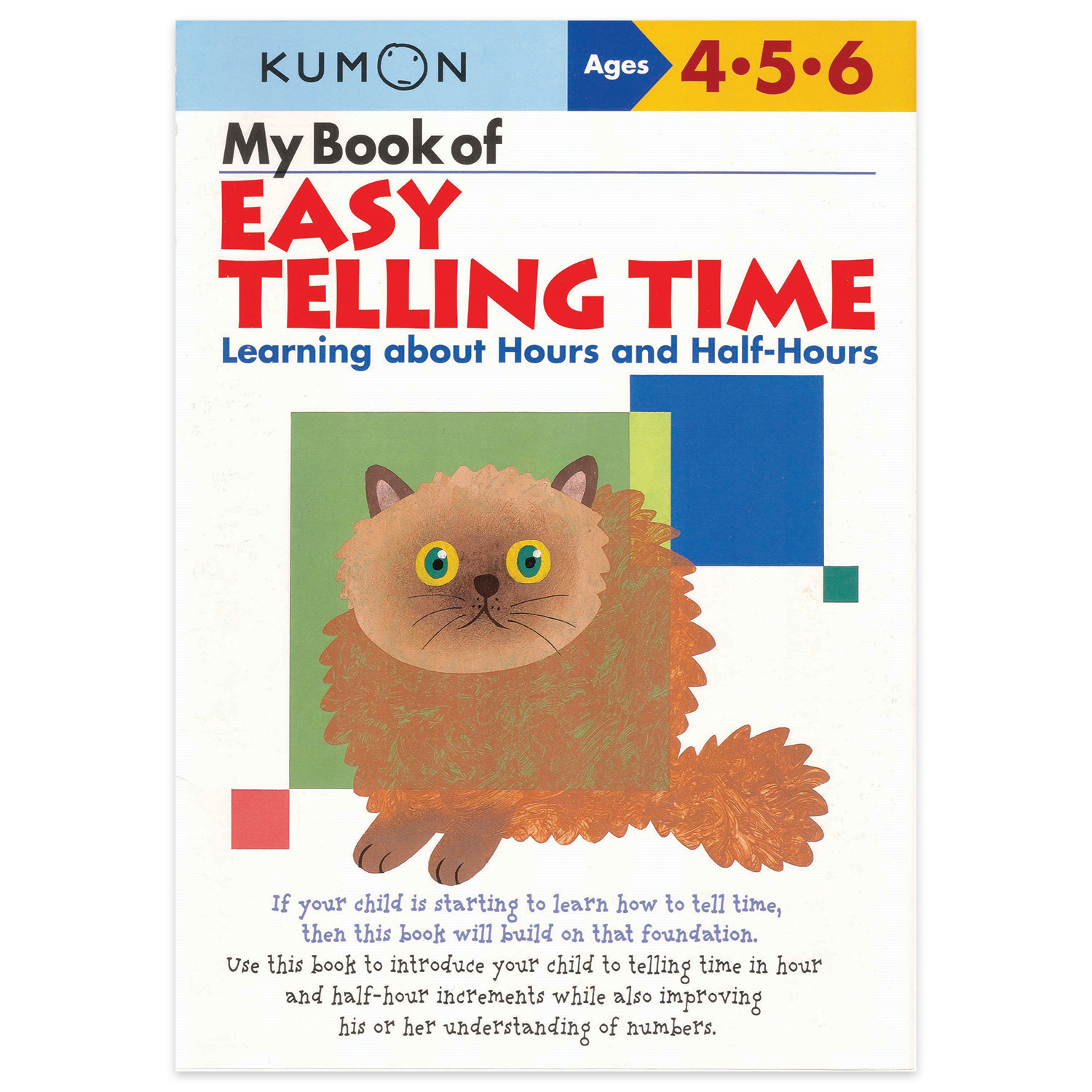 my book of easy telling time - hours + 1/2 hours