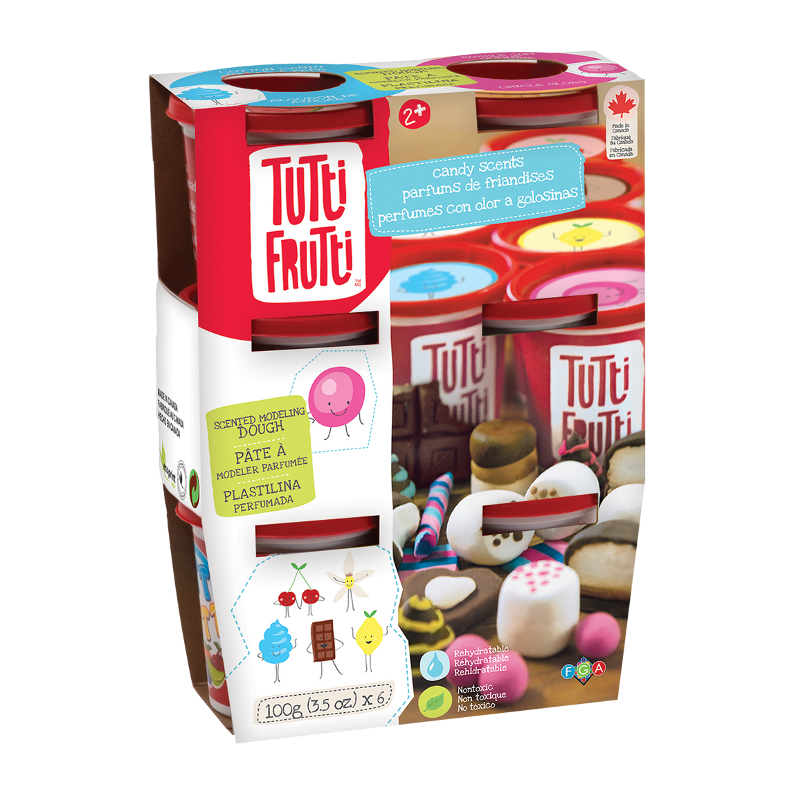 Tutti Frutti Tutti Frutti Modelling Dough 6 pack Candy Scents